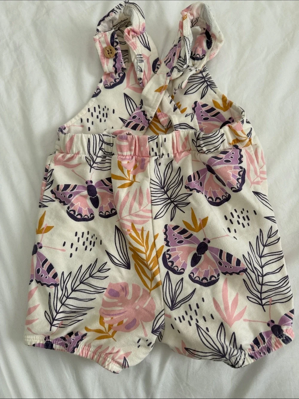 Baby Floral Butterfly Romper with Tee 9-12months